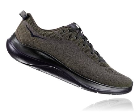 Hoka One One Hupana Flow Moški Pohodni Čevlji Črna / Zelena SI-019365V